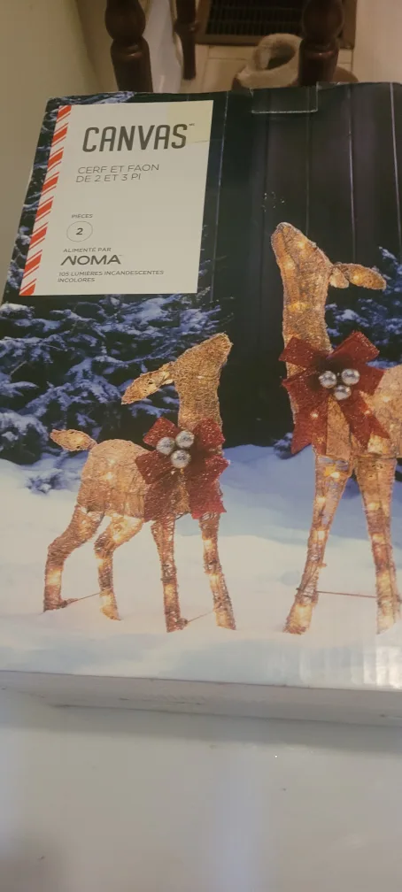 Canvas Cerf et Faon Deer Set - New in Box! image indicator(2)