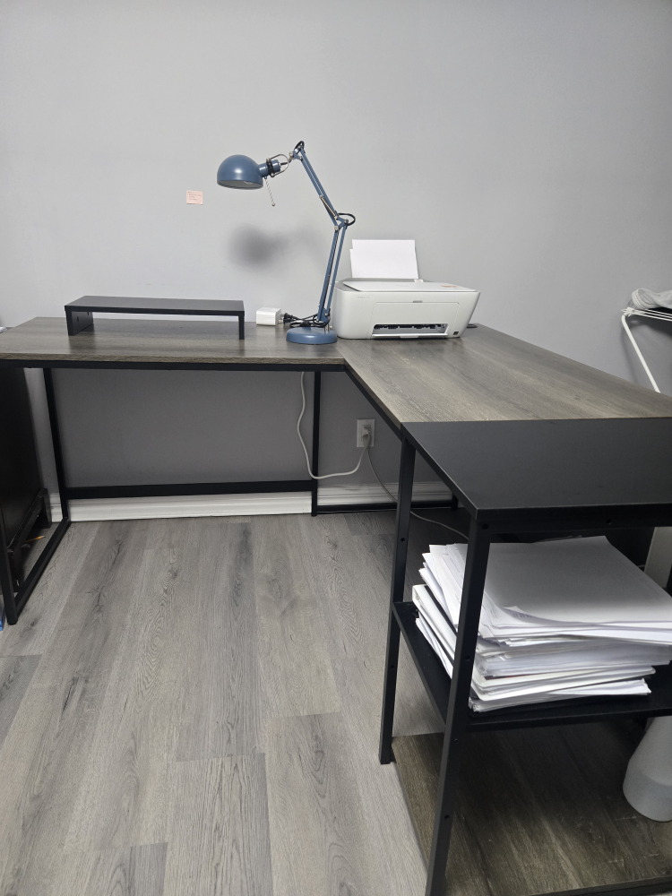desk 95" and chair  $100