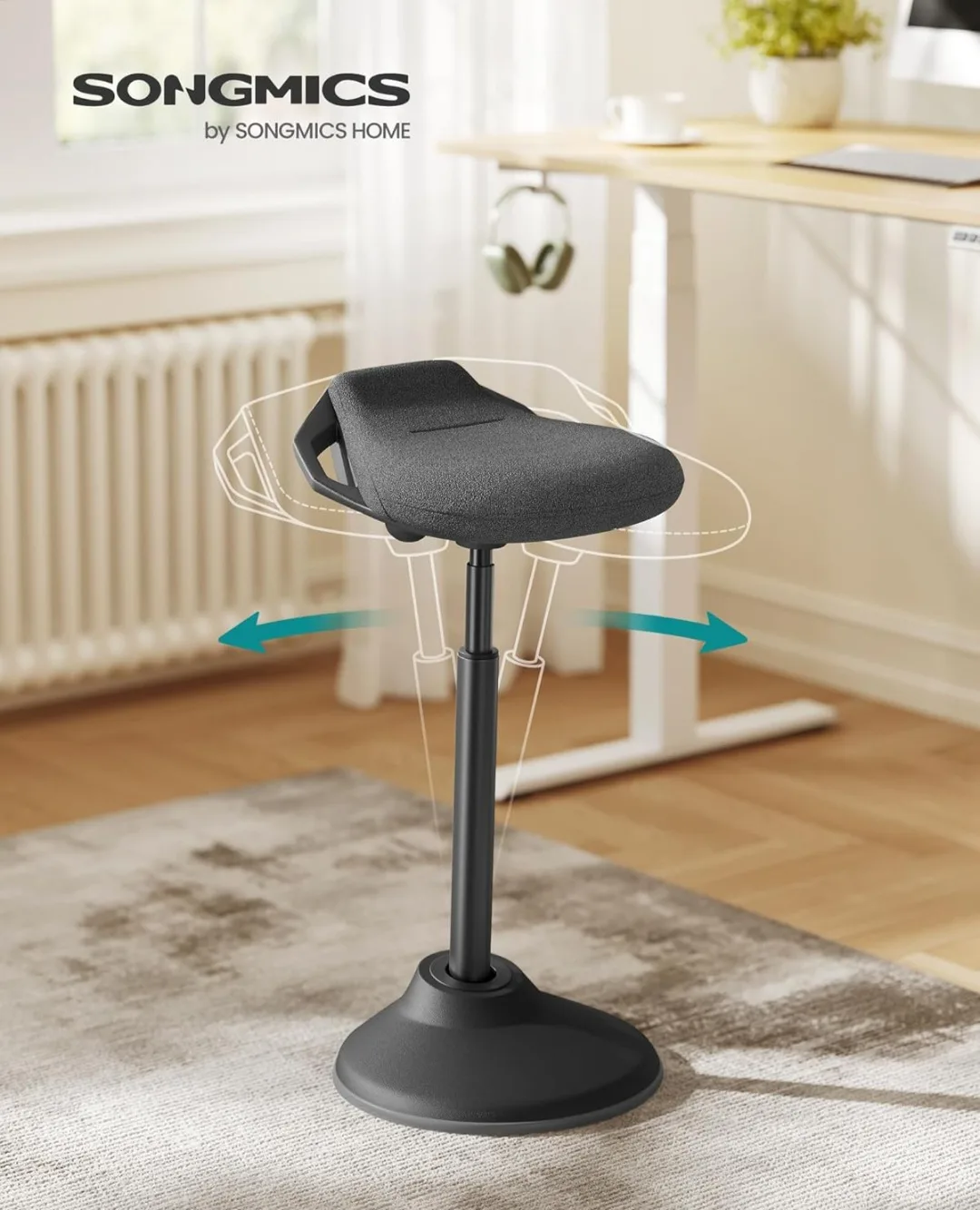 SONGMICS Standing Desk Stool - Adjustable Height thumbnail