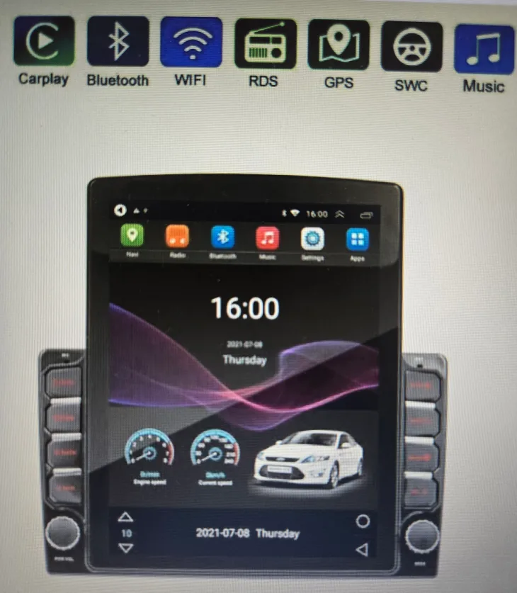 stereo touch Screen Universal Head Unit - New image indicator(4)