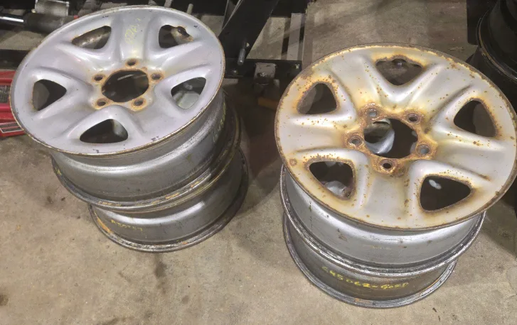 Set of 4 Steel Rims - Used Condition thumbnail