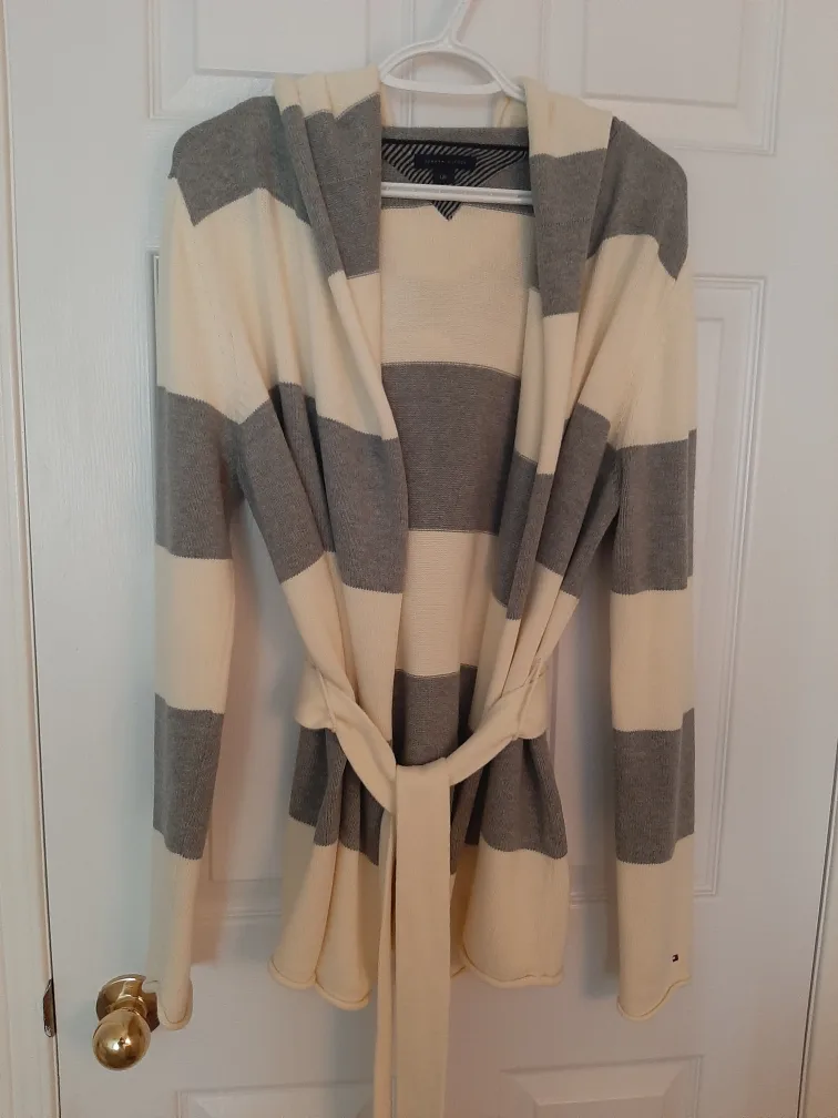 Tommy Hilfiger Striped Cardigan - Size L/G thumbnail