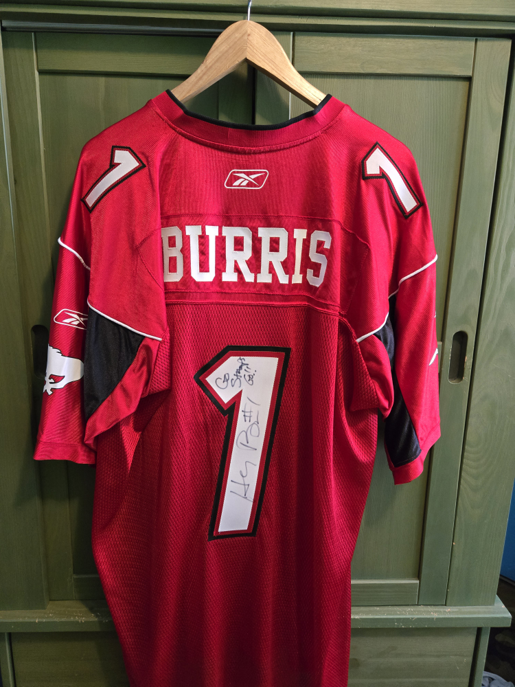 Autographed CFL Stamps #1 Henry Burris Jersey