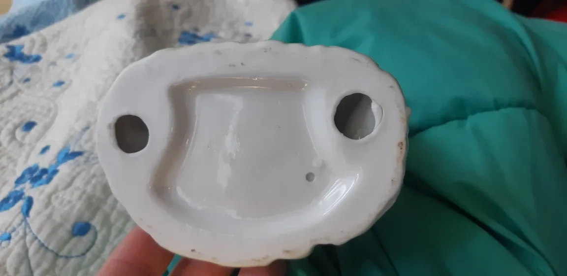 Vintage Uranium glazed Mr. Easter Bunny statue image indicator(10)