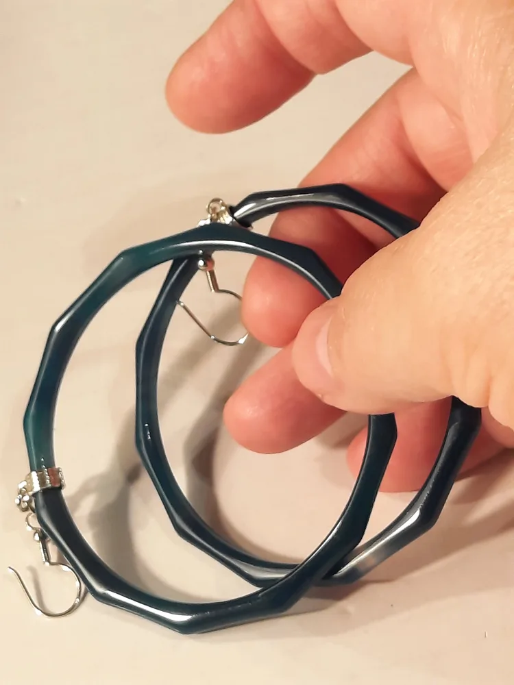 dark blue jade hoops Jewellery image indicator(3)