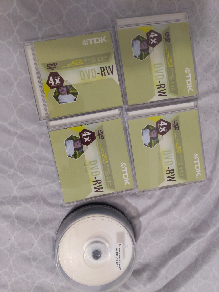 TDK 4x DVD-RW Discs - 4.7 GB