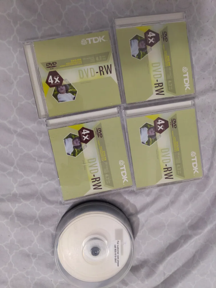 TDK 4x DVD-RW Discs - 4.7 GB thumbnail