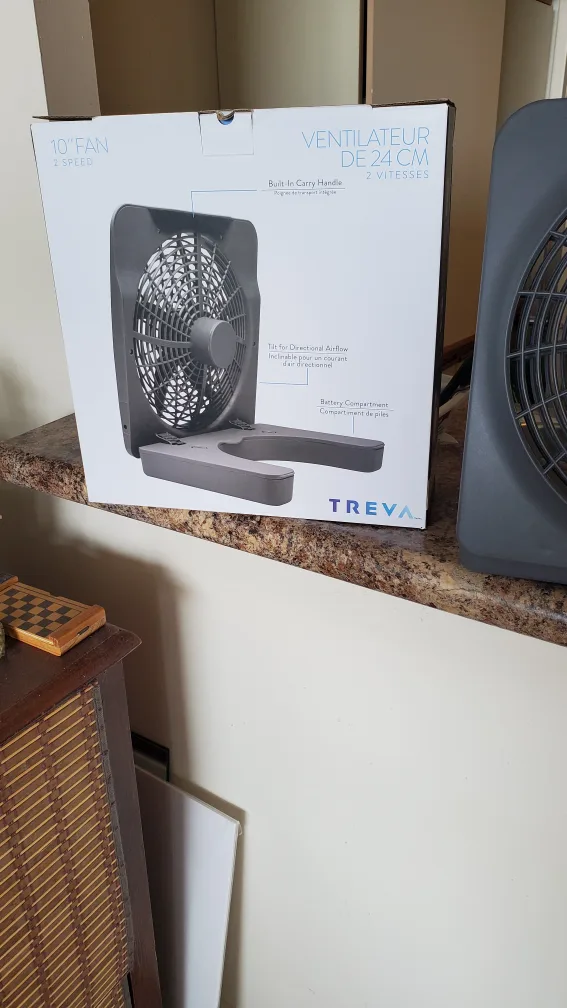 Treva 10" Portable Fan - Great Condition! image indicator(2)