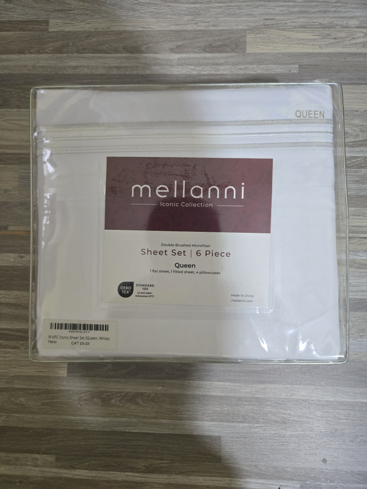 New Mellanni Iconic Collection Queen Sheet Set - White