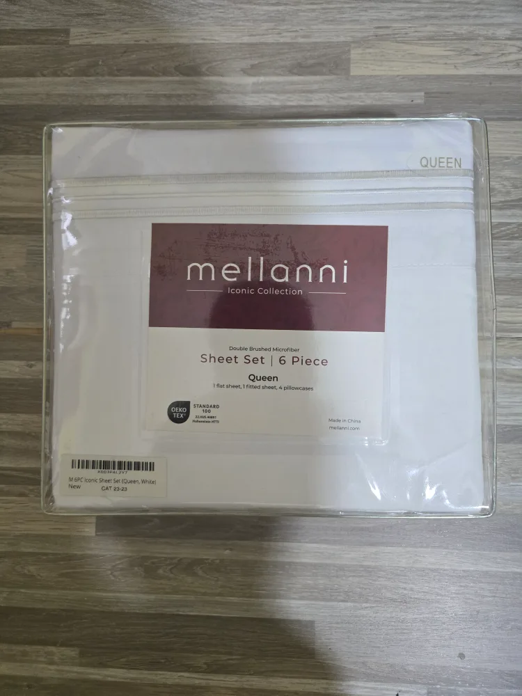 New Mellanni Iconic Collection Queen Sheet Set - White thumbnail