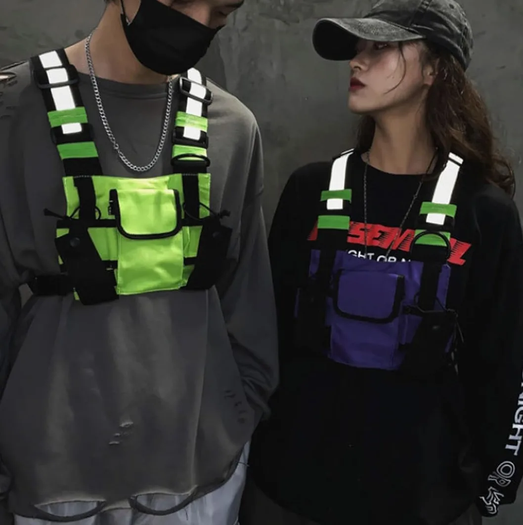 Multi Pocket Chest Bag Two-Way Radio Walkie Talkie  ... image indicator(2)