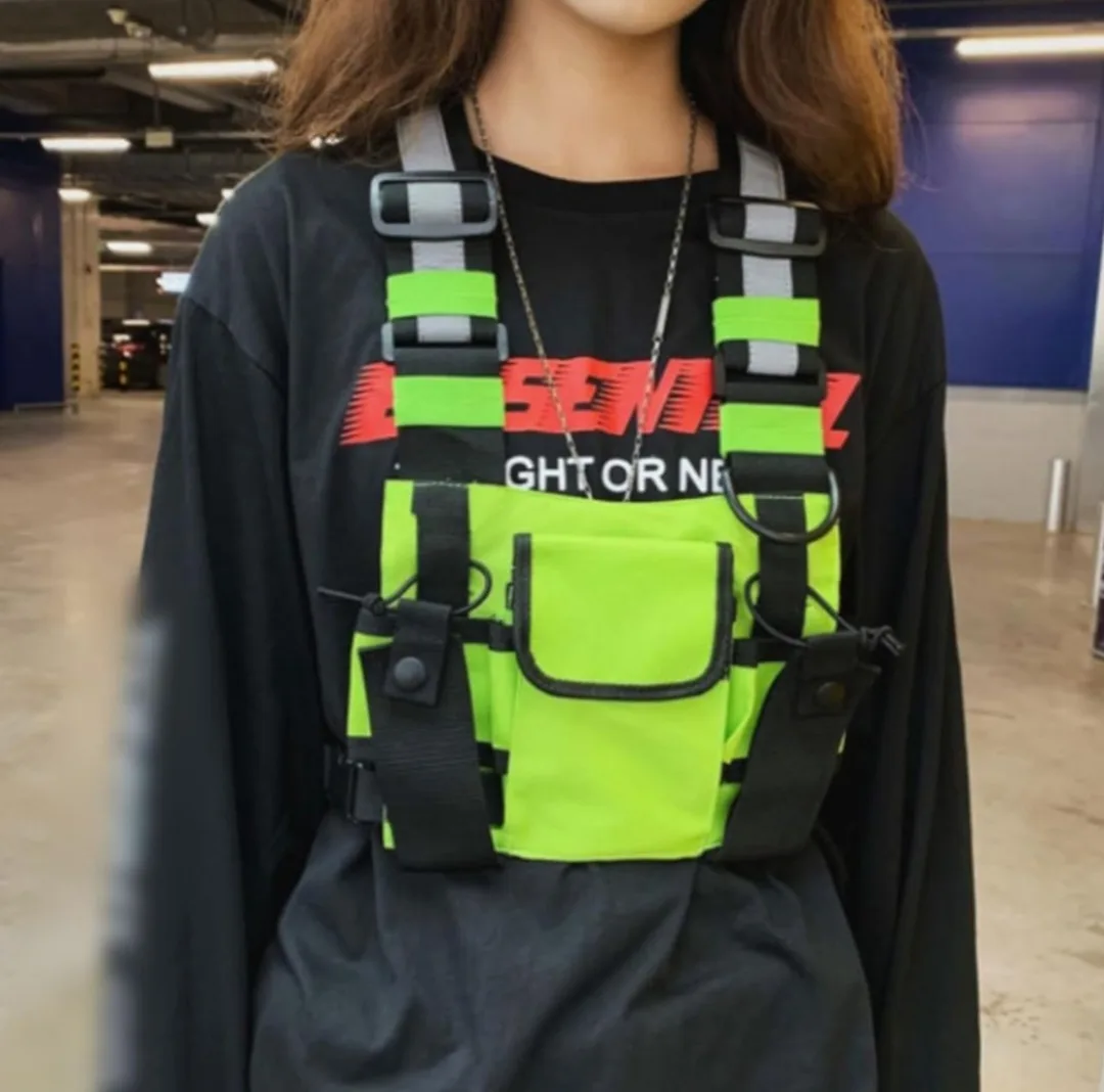 Multi Pocket Chest Bag Two-Way Radio Walkie Talkie  ... image indicator(3)