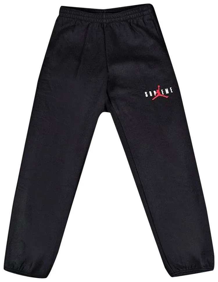 Jordan x Supreme Black Sweatpants - Size M thumbnail