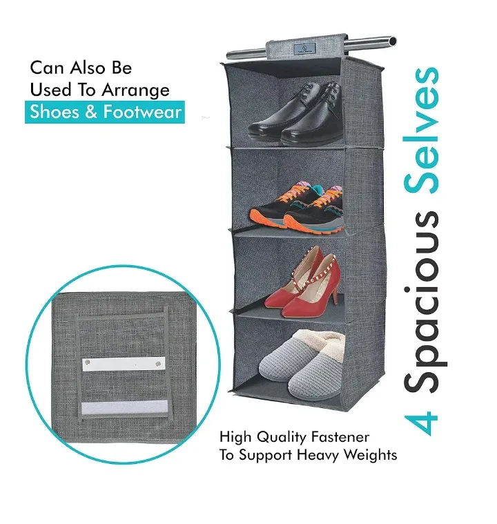 4-Shelf Hanging Closet Organizer thumbnail