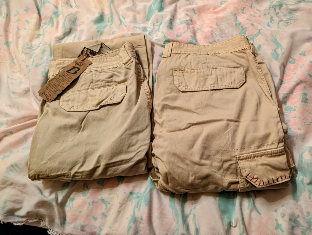 Two pairs of Rothman Man Beige Cargo Pants, 36x32. - photo 2