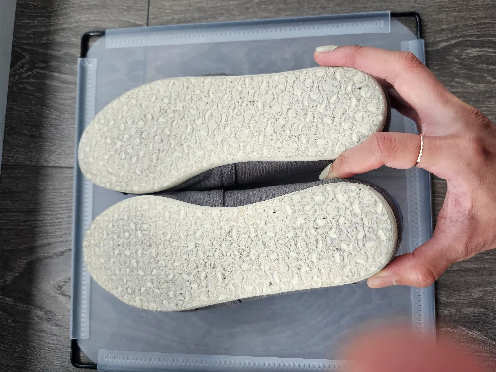 TOMS Grey Canvas Slip-On Shoes 6.5 image indicator(5)