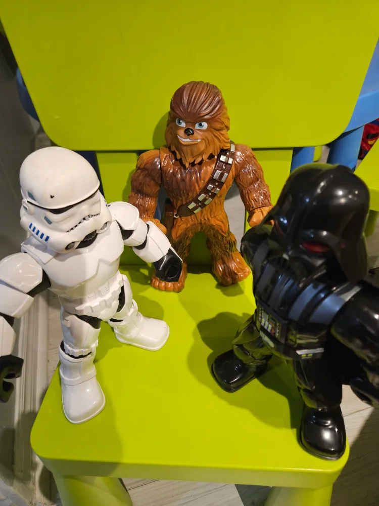 Star Wars Action Figures - Stormtrooper, Chewbacca, Darth Vader thumbnail