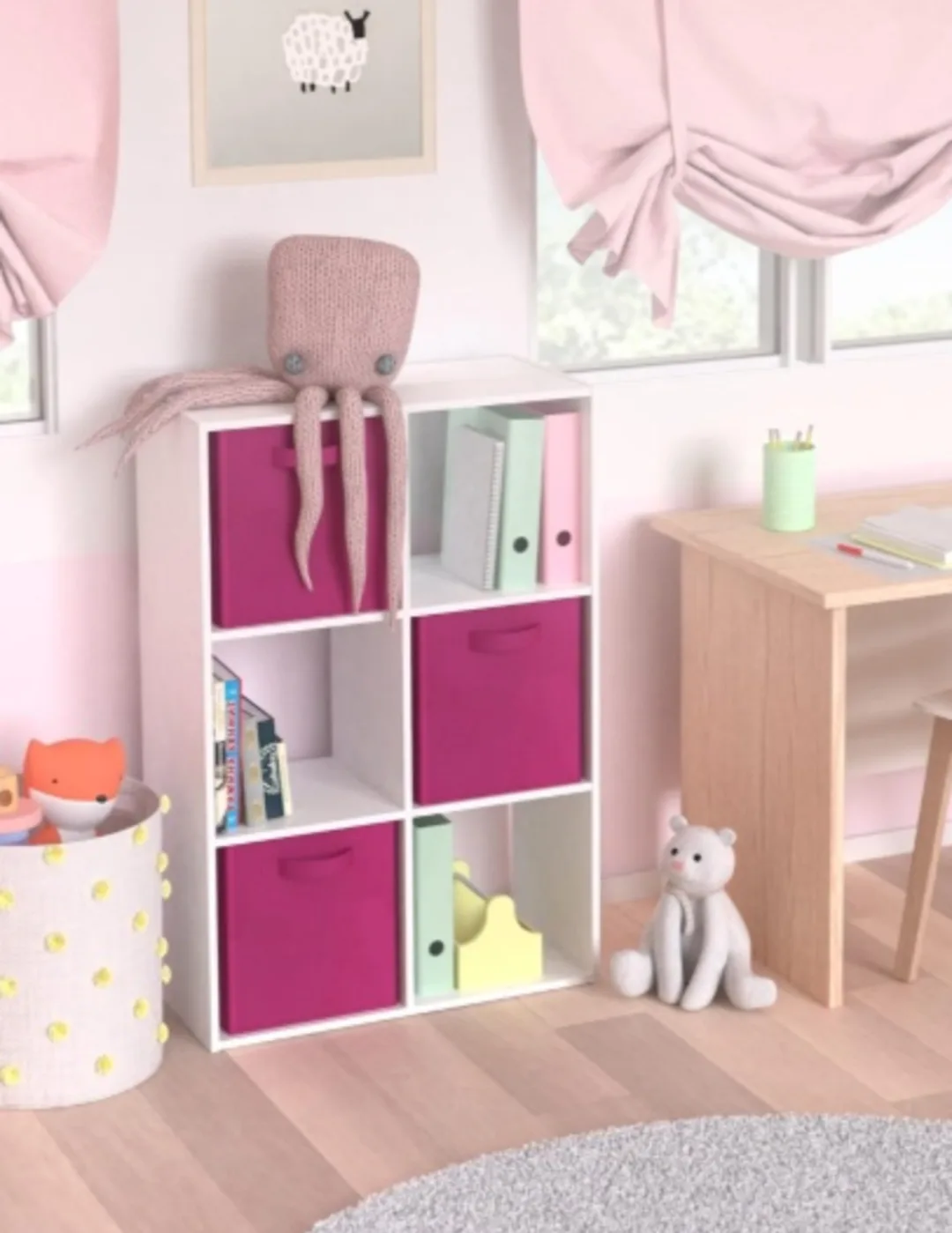 White 6-Cube Storage Organizer image indicator(3)