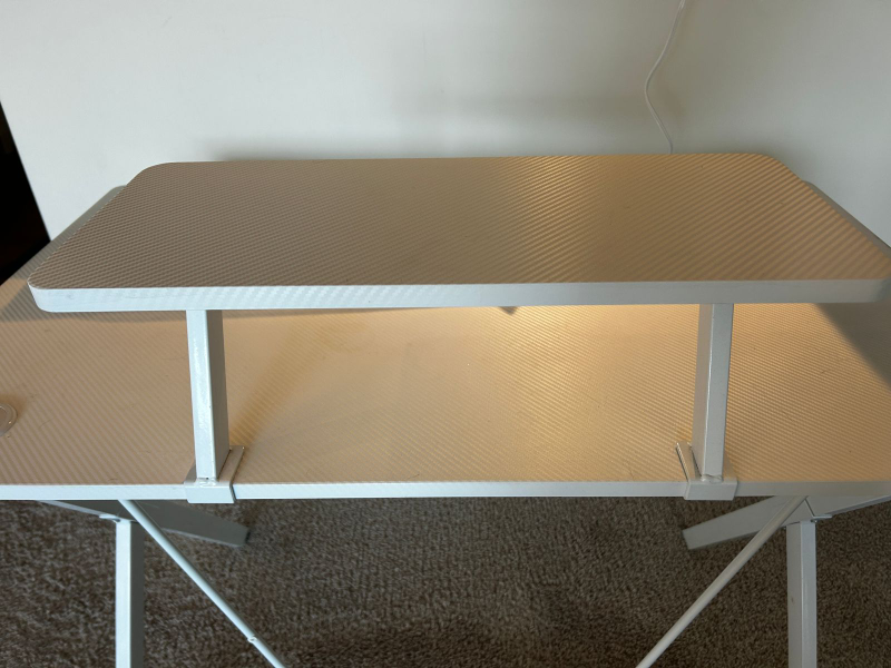 White Desk with Shelf - 24" wide - photo 2