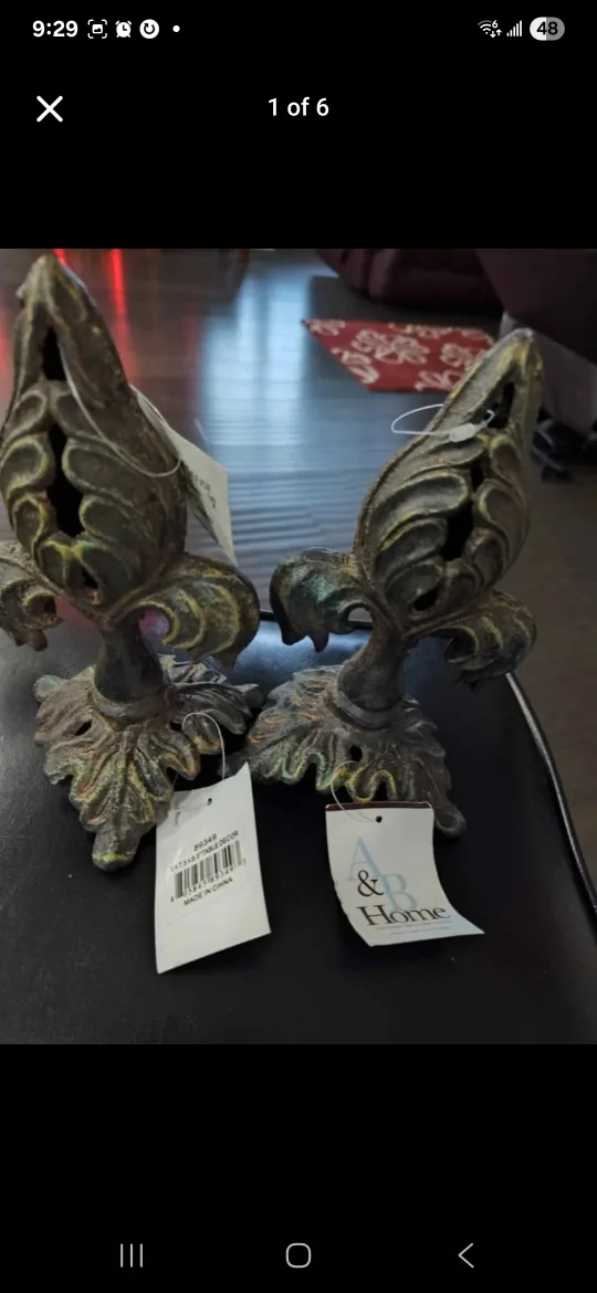 Pair of Fleur-de-Lis Table Decor - New thumbnail