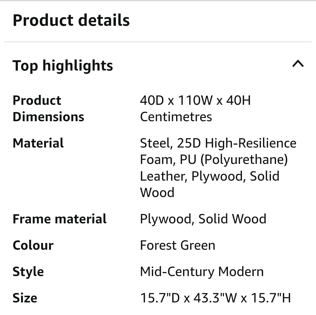 *NEW IN BOX*  Vasagle Storage Ottoman Bench - Forest Green image indicator(7)