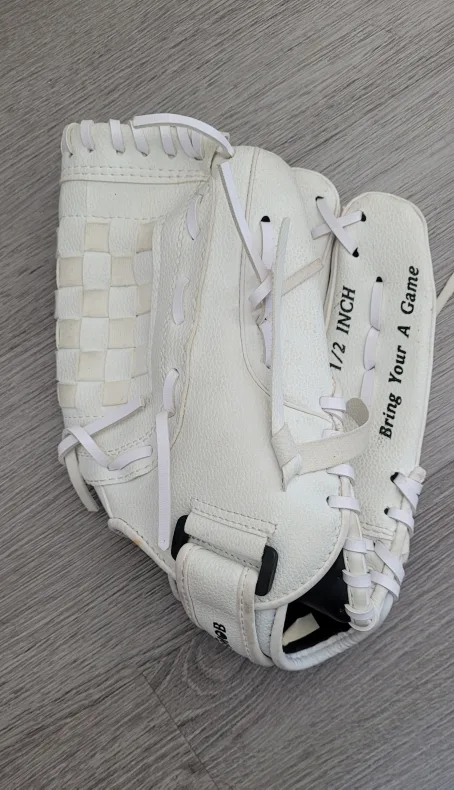 White Baseball Glove 11 1/2 Inch thumbnail