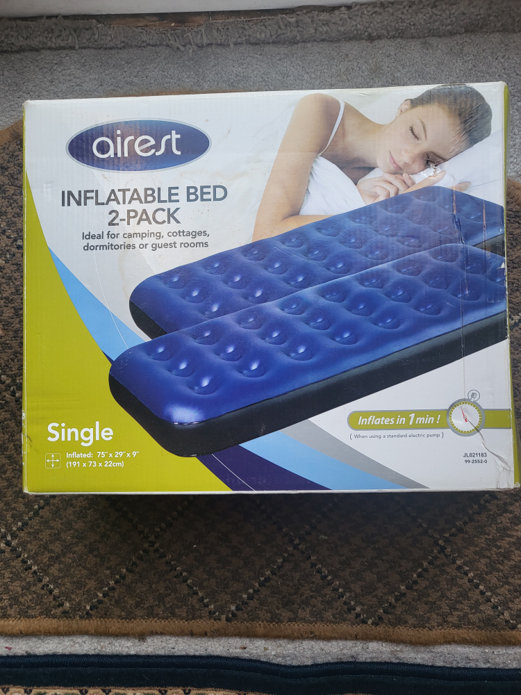 Airest Inflatable Bed 2-Pack - Single Size
