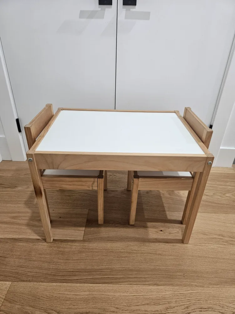 IKEA LÄTT Children's Table with 2 Chairs thumbnail