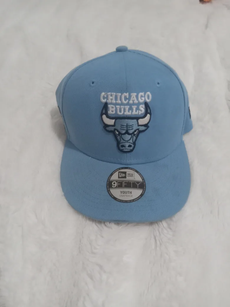 New Era Chicago Bulls Youth 9FIFTY Cap - Light Blue thumbnail