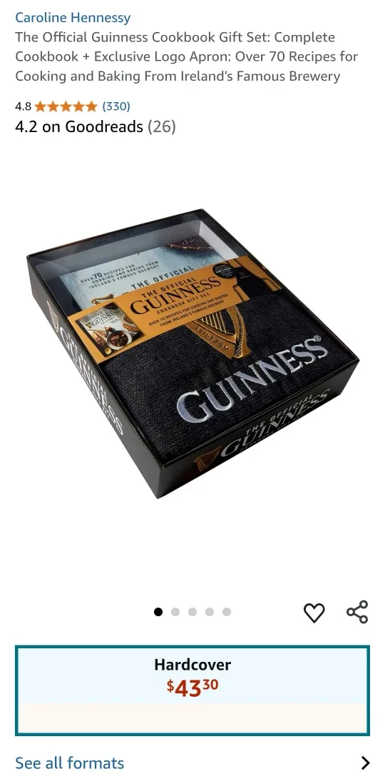 Guinness Cookbook Gift Set with Apron thumbnail