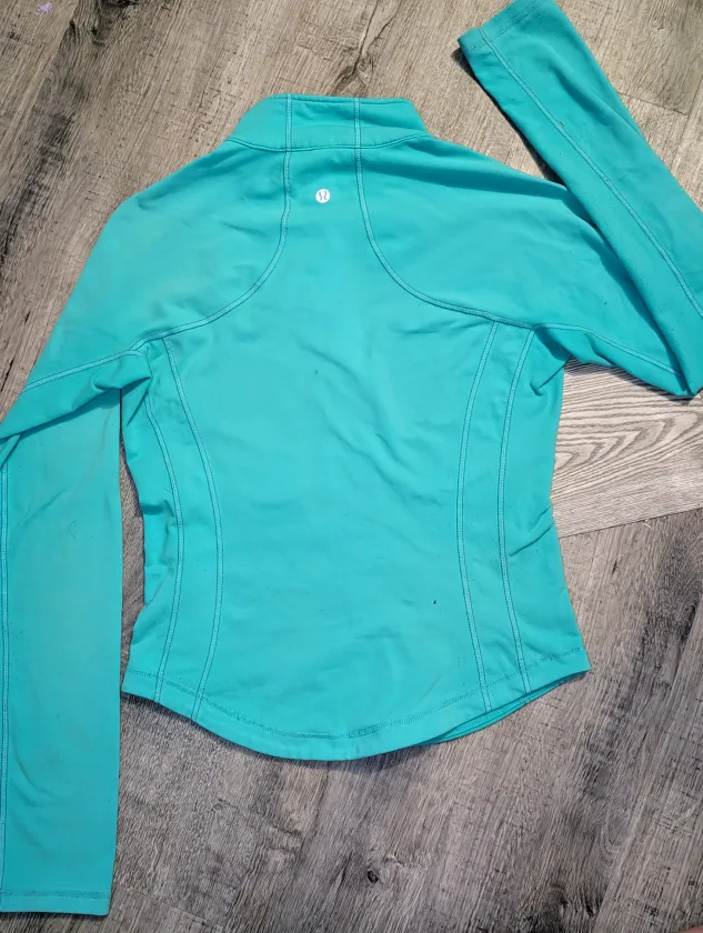 🧘🏼‍♀️Lululemon Athletica Turquoise Define Jacket - Size 8🧘🏼‍♀️ image indicator(2)