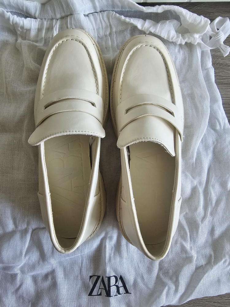 Zara Cream Loafers - Size 37 - photo 2