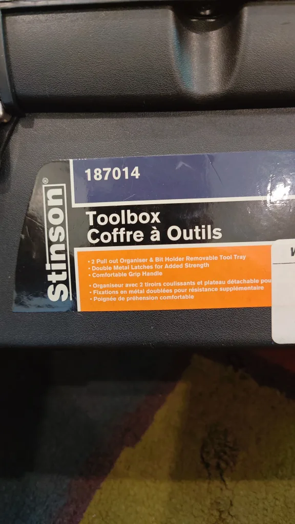 Stinson 14-inch Toolbox with Removable Tray image indicator(5)