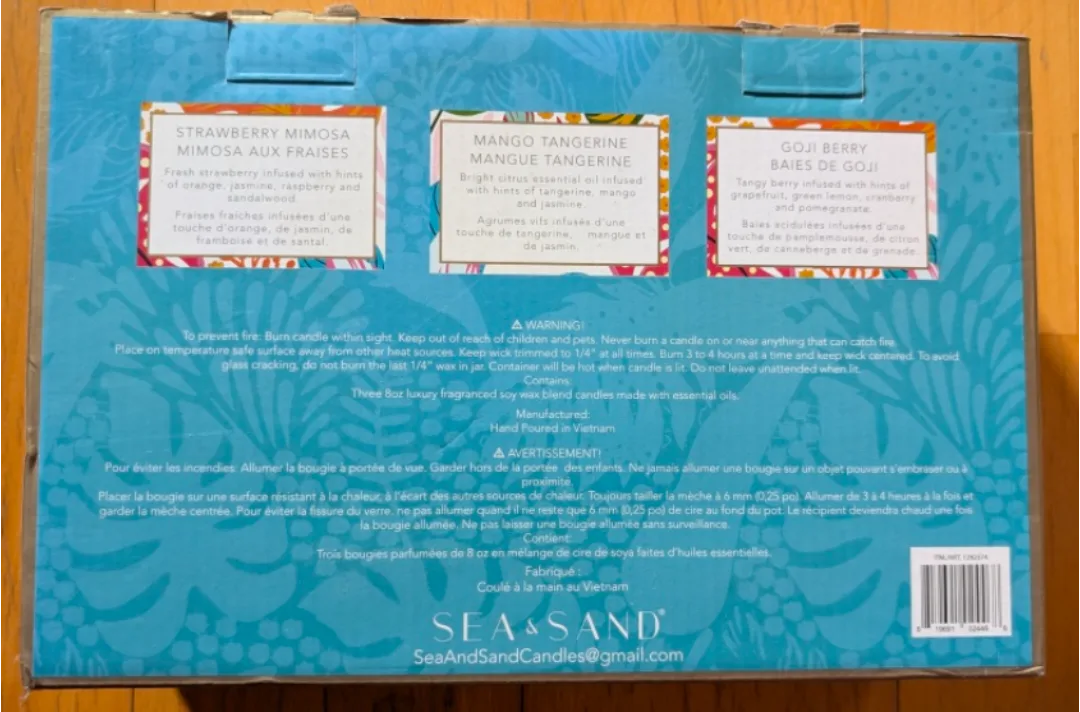 SEA & SAND California Candle Set of 3 image indicator(2)