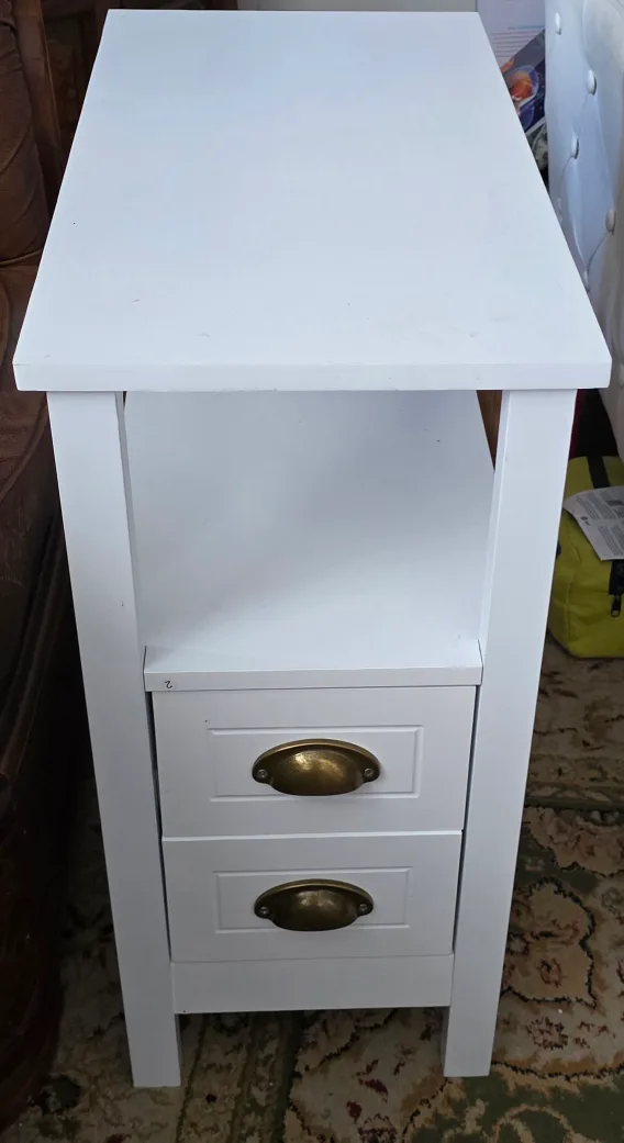 PHI VILLA Narrow End Table with 2 Drawers image indicator(2)