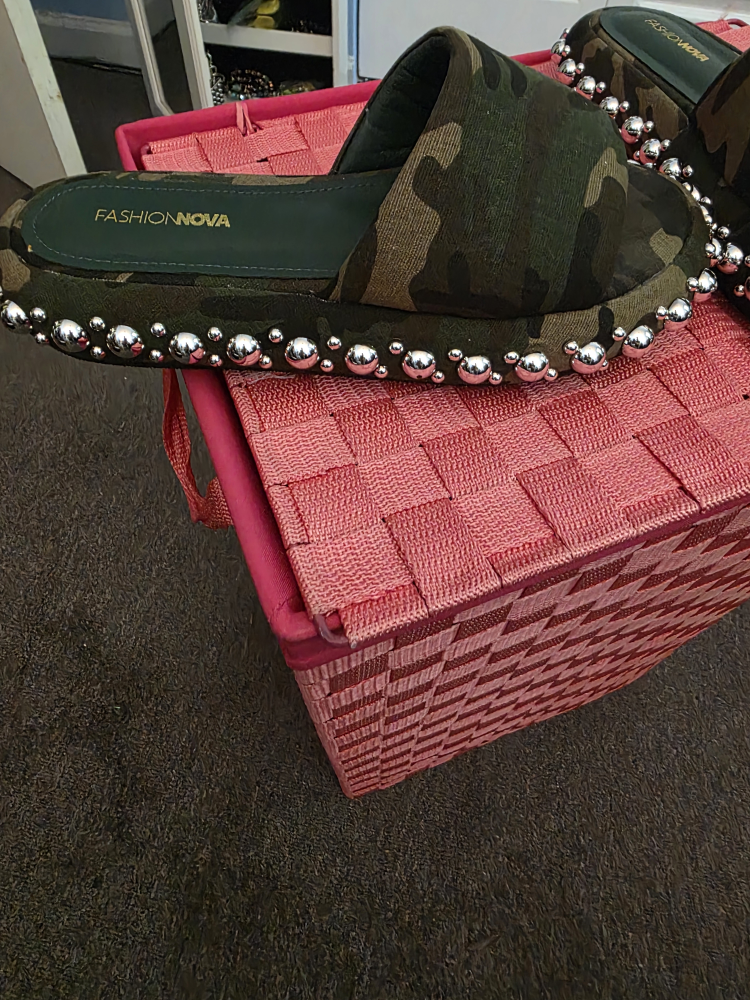 Fashion Nova Camo Slides