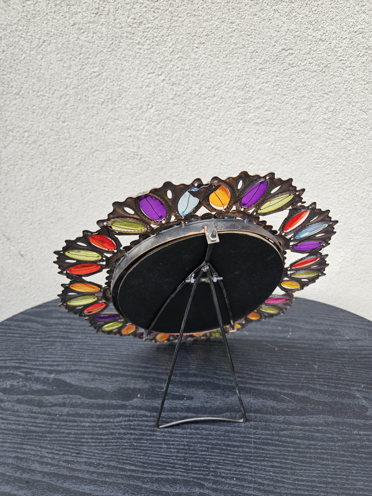 Pier 1 Boho  Beaded Beads Metal Frame Easel Stand Mirror - photo 4