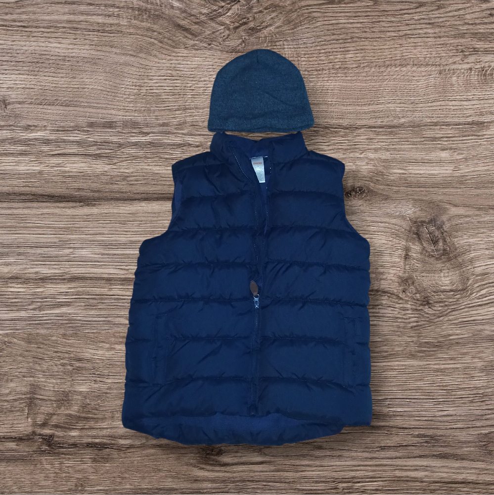 Gymboree Navy Blue Vest & Hat Set