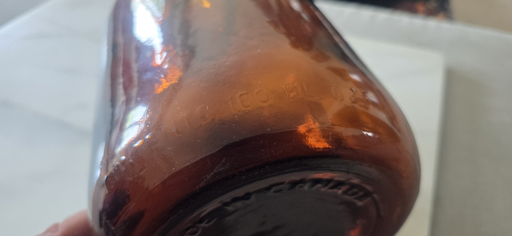 x2 Vintage Amber Glass 1 Gallon Jug - Made in Canada - photo 2