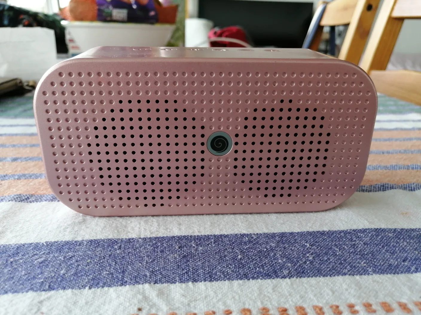 Bluetooth Speaker and digital clock- Pink image indicator(4)