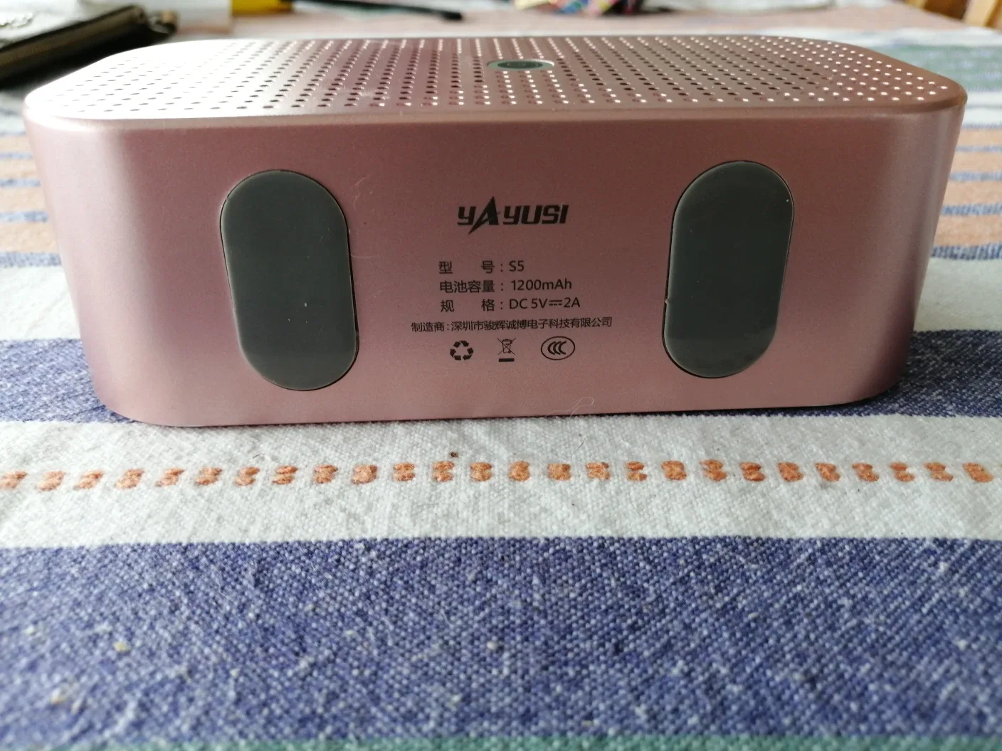 Bluetooth Speaker and digital clock- Pink image indicator(5)