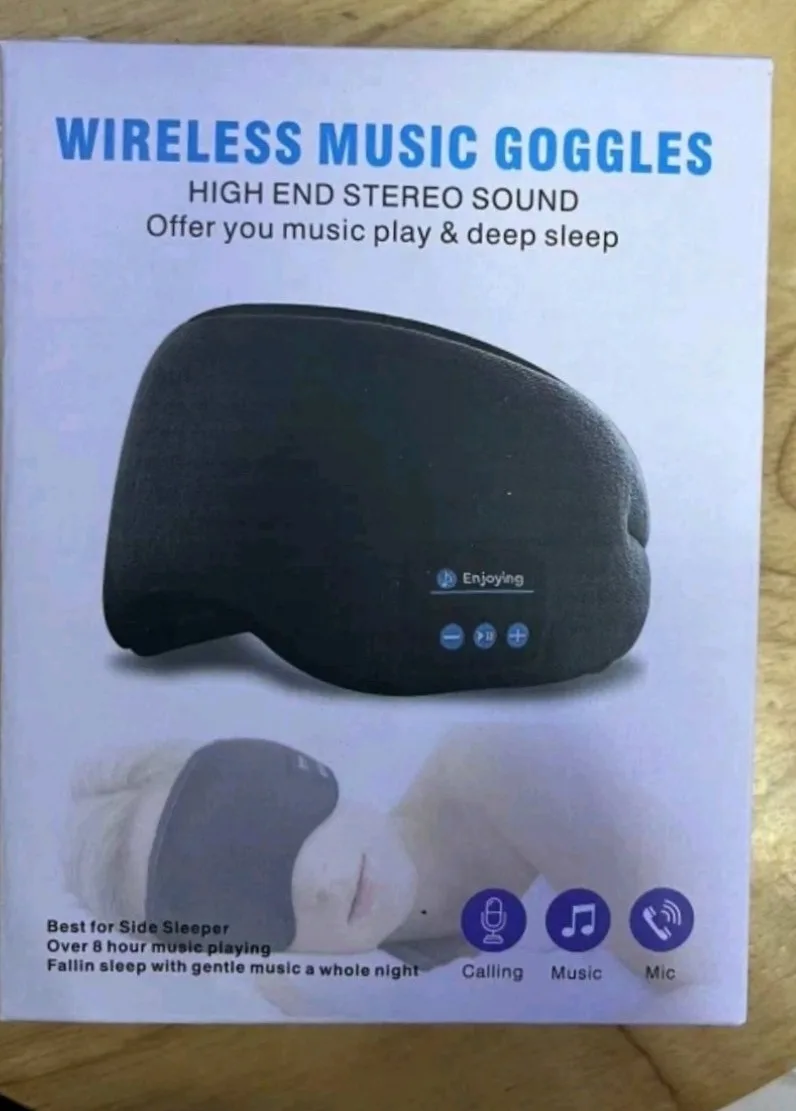 🧡 NEW Wireless Bluetooth Music Sleep Mask image indicator(10)