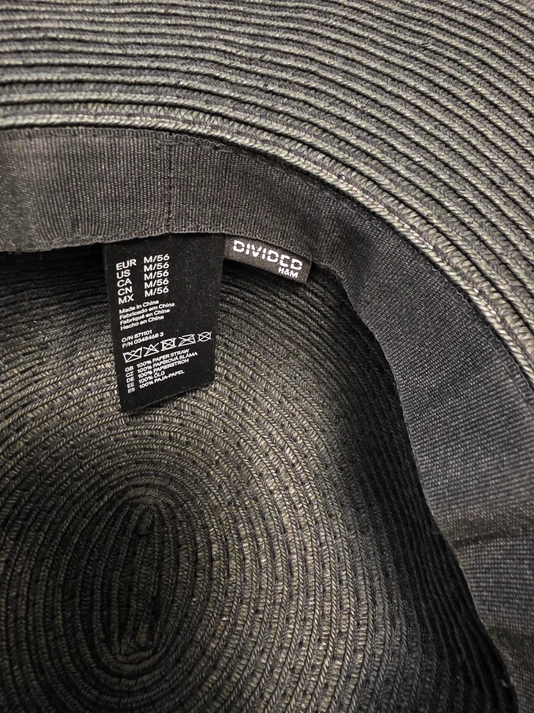 H&M Divided Black Floppy Hat - Size M image indicator(2)