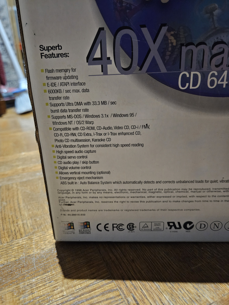 Acer CD 640A CD-ROM Drive - photo 5