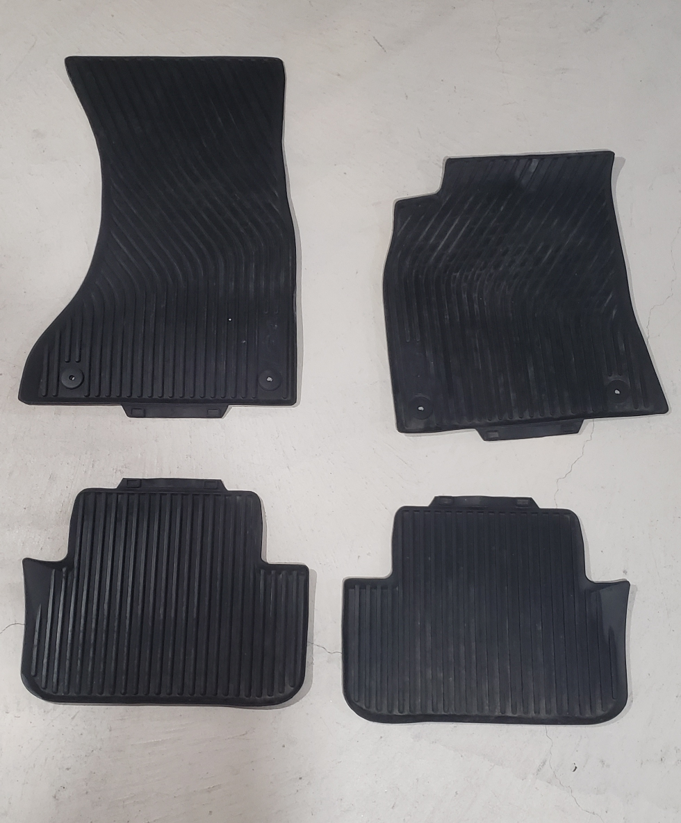 Audi S4 Rubber Floor Mats - Black