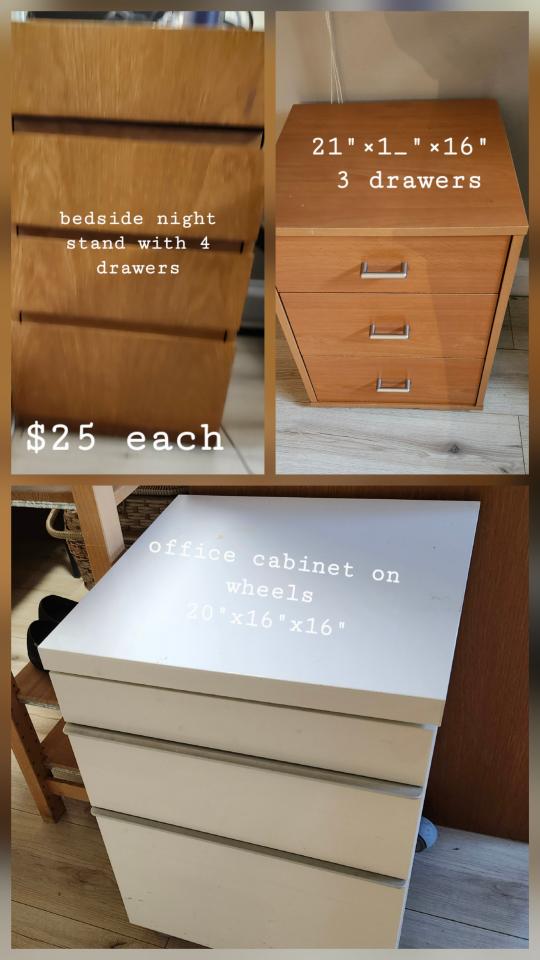 Bedside Night Stand & Office Cabinet