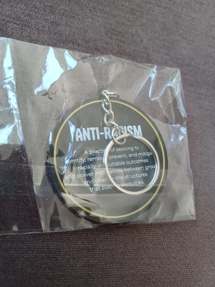 #freecycle TTC Anti-Racism Strategy Keychain image indicator(2)