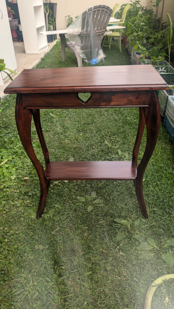 Dark Brown Wooden Accent Table - photo 3