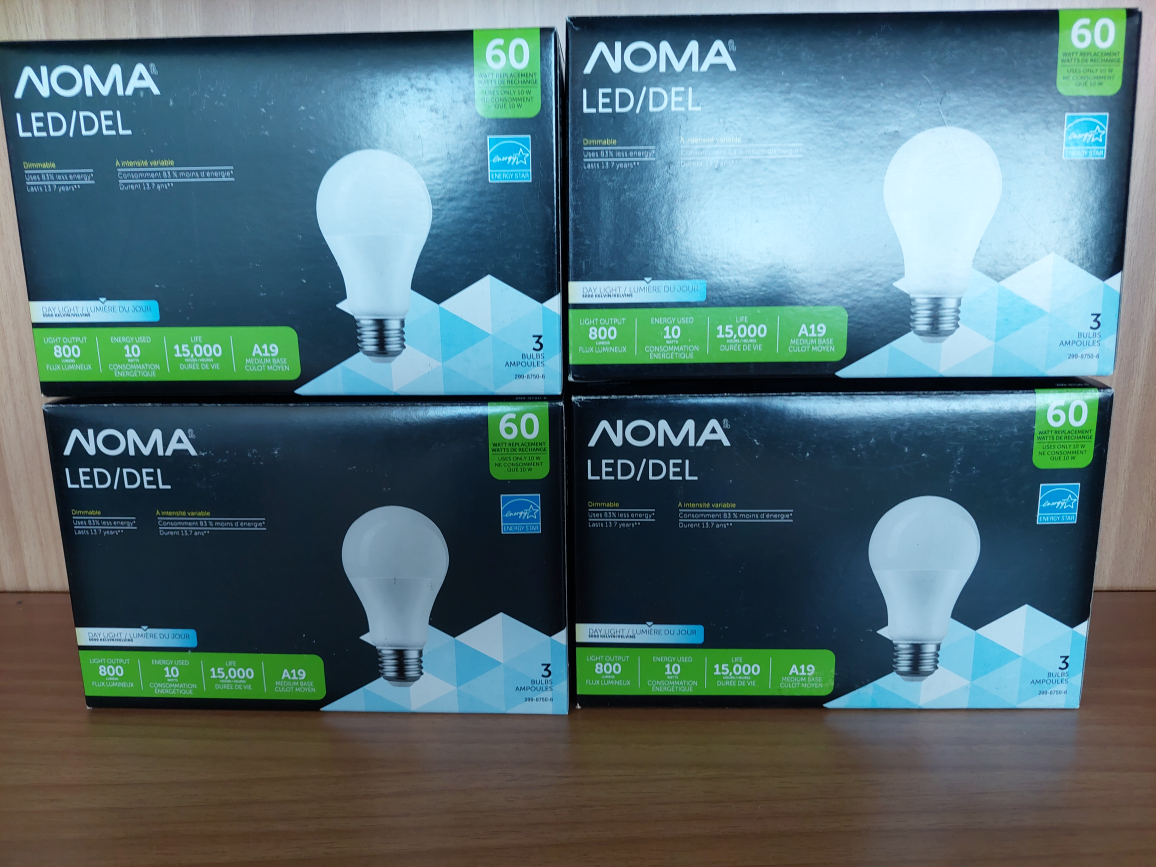 NOMA LED Light Bulbs, 60W Replacement