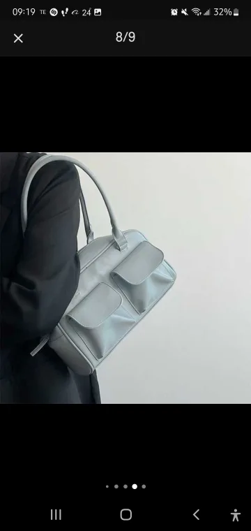 Blue Shoulder Bag with Pockets image indicator(7)